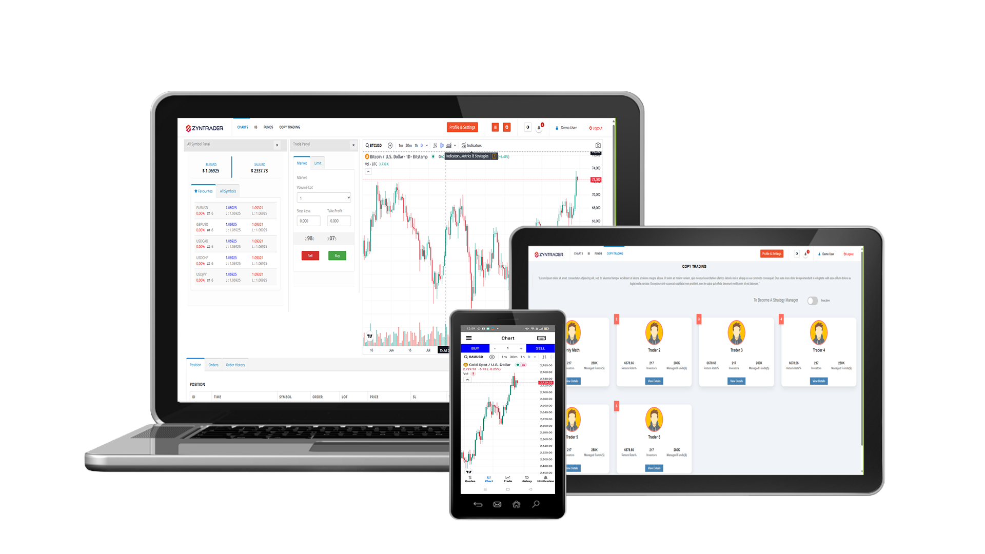 Forex trading illustration